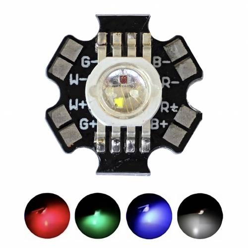 Dioda POWER LED 4W 4X1W OPTOTECH RGBW 28mil na PCB